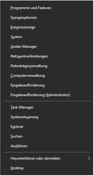Programm als Administrator starten in Windows 10